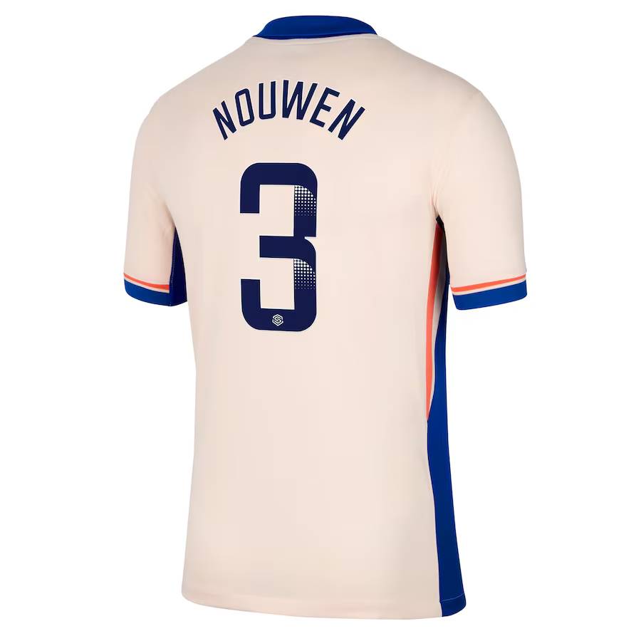 Chelsea FC chelsea wsl nike away stadium shirt 2024-25 – kids with nouwen 3 printing Jerseys - Official Football Shirts UK