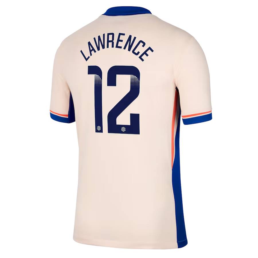Chelsea FC chelsea wsl nike away stadium shirt 2024-25 – kids with lawrence 12 printing Jerseys - Official Football Shirts UK