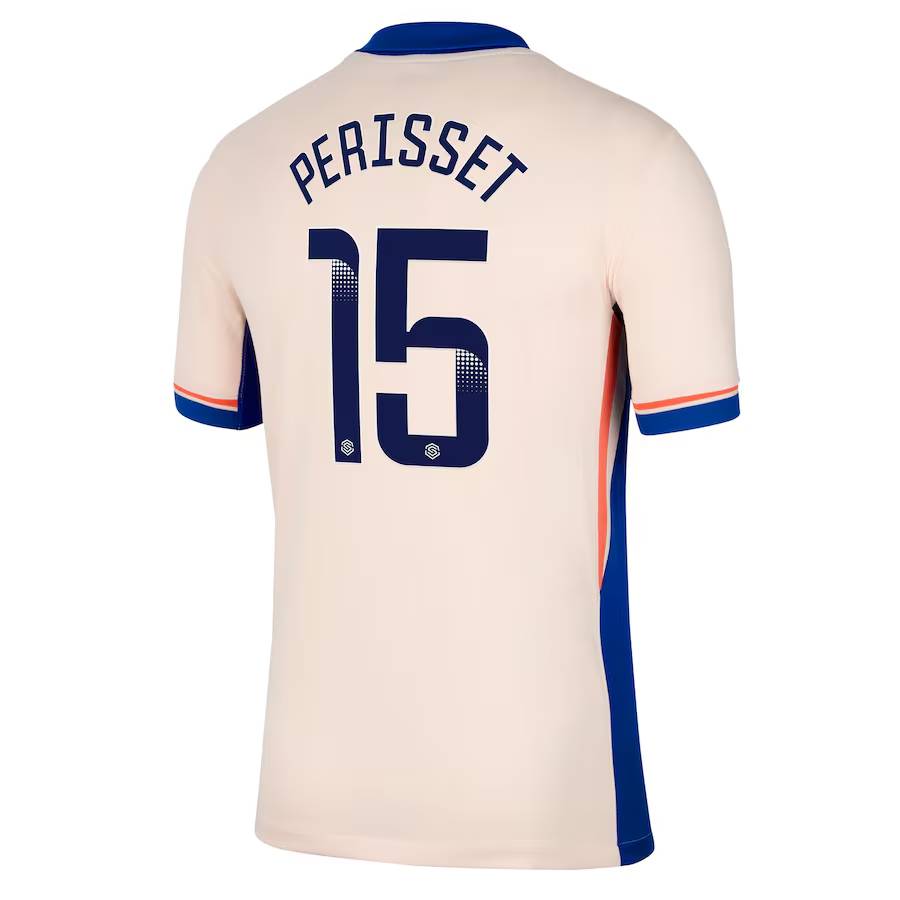 Chelsea FC chelsea wsl nike away stadium shirt 2024-25 – kids with perisset 15 printing Jerseys - Official Football Shirts UK