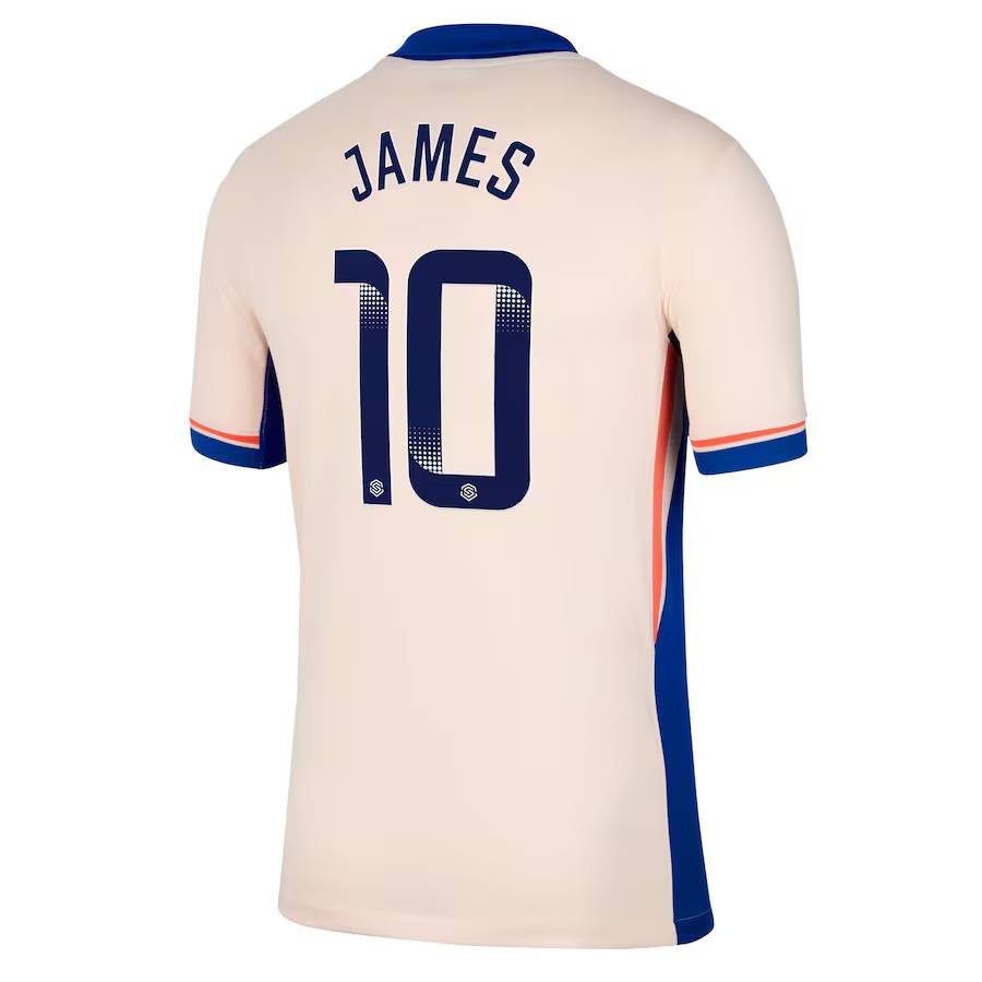 Chelsea FC chelsea wsl nike away stadium shirt 2024-25 – kids with james 10 printing Jerseys - Official Football Shirts UK