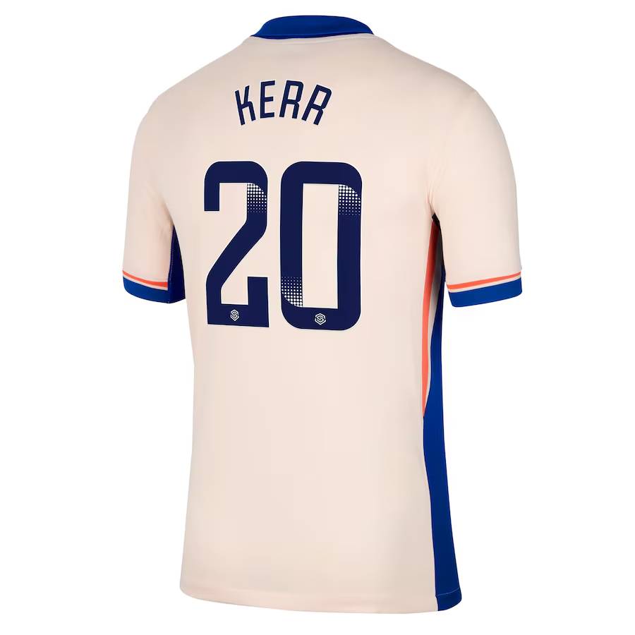 Chelsea FC chelsea wsl nike away stadium shirt 2024-25 – kids with kerr 20 printing Jerseys - Official Football Shirts UK
