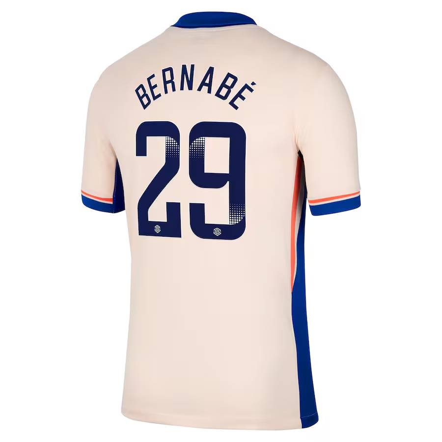 Chelsea FC chelsea wsl nike away stadium shirt 2024-25 with bernabé 29 printing Jerseys - Official Football Shirts UK