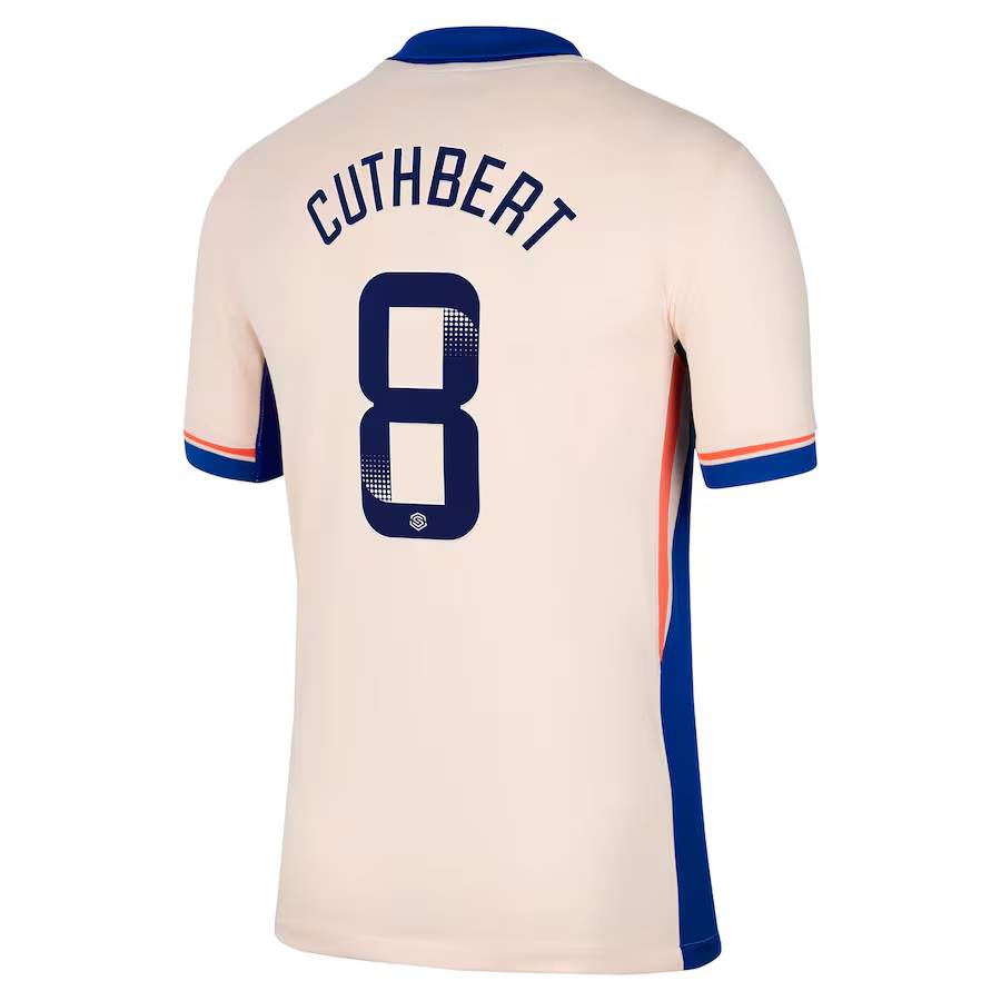 Chelsea FC chelsea wsl nike away stadium shirt 2024-25 with cuthbert 8 printing Jerseys - Official Football Shirts UK