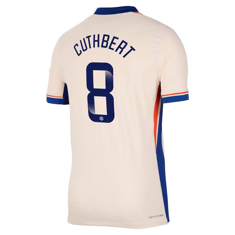 Chelsea FC chelsea wsl nike dri fit adv away match shirt 2024-25 with cuthbert 8 printing Jerseys - Official Football Shirts UK