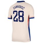 Chelsea FC chelsea wsl nike dri fit adv away match shirt 2024-25 with Čanković 28 printing Jerseys - Official Football Shirts UK