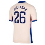 Chelsea FC chelsea wsl nike away stadium shirt 2024-25 with buchanan 26 printing Jerseys - Official Football Shirts UK