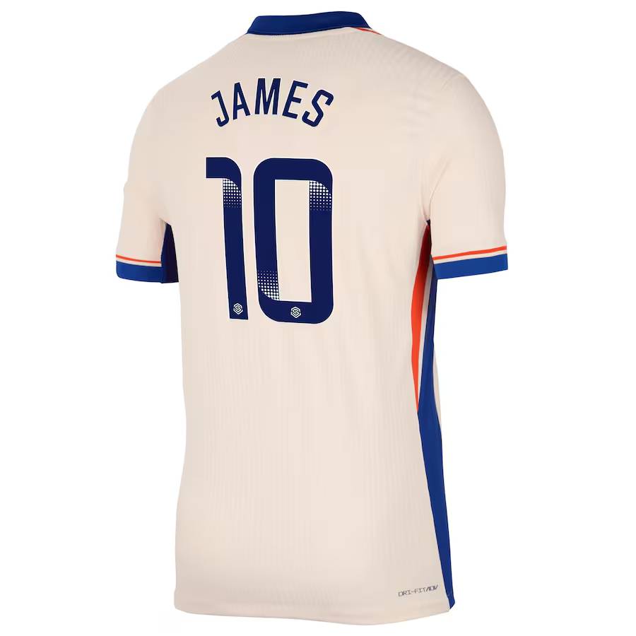 Chelsea FC chelsea wsl nike dri fit adv away match shirt 2024-25 with james 10 printing Jerseys - Official Football Shirts UK