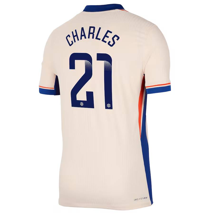 Chelsea FC chelsea wsl nike dri fit adv away match shirt 2024-25 with charles 21 printing Jerseys - Official Football Shirts UK