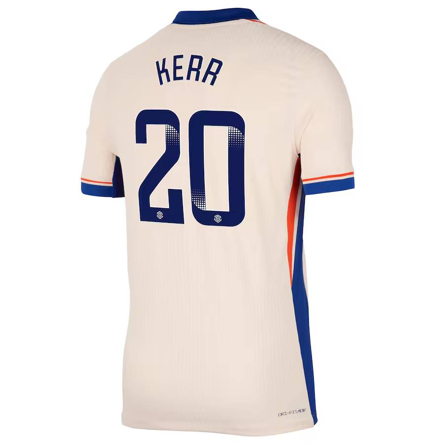 Chelsea FC chelsea wsl nike dri fit adv away match shirt 2024-25 with kerr 20 printing Jerseys - Official Football Shirts UK