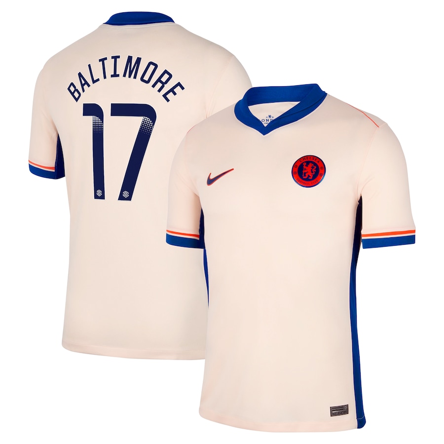 Chelsea FC chelsea wsl nike away stadium shirt 2024-25 with baltimore 17 printing Jerseys - Official Football Shirts UK