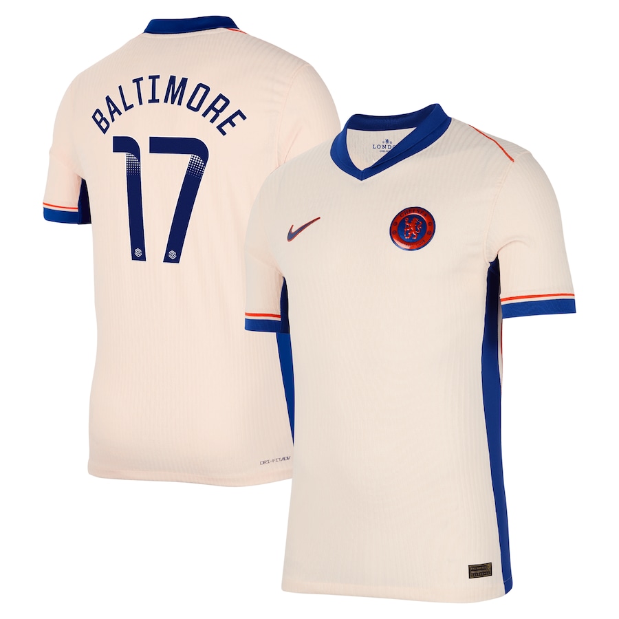 Chelsea FC chelsea wsl nike dri fit adv away match shirt 2024-25 with baltimore 17 printing Jerseys - Official Football Shirts UK