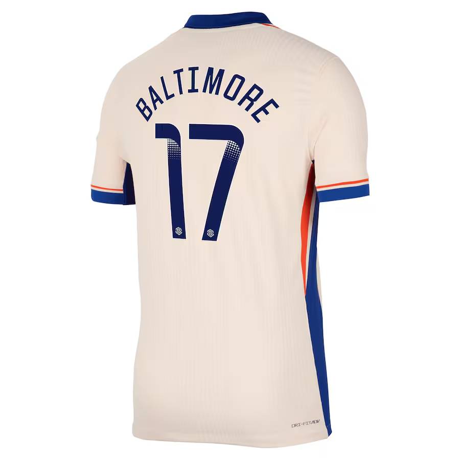 Chelsea FC chelsea wsl nike dri fit adv away match shirt 2024-25 with baltimore 17 printing Jerseys - Official Football Shirts UK