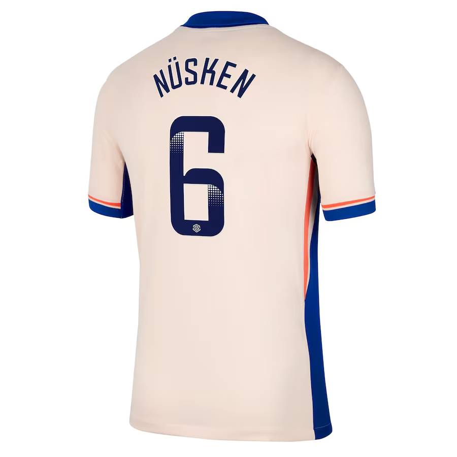 Chelsea FC chelsea wsl nike away stadium shirt 2024-25 with nüsken 6 printing Jerseys - Official Football Shirts UK