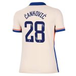 Chelsea FC chelsea wsl nike away stadium shirt 2024-25 – womens with Čanković 28 printing Jerseys - Official Football Shirts UK