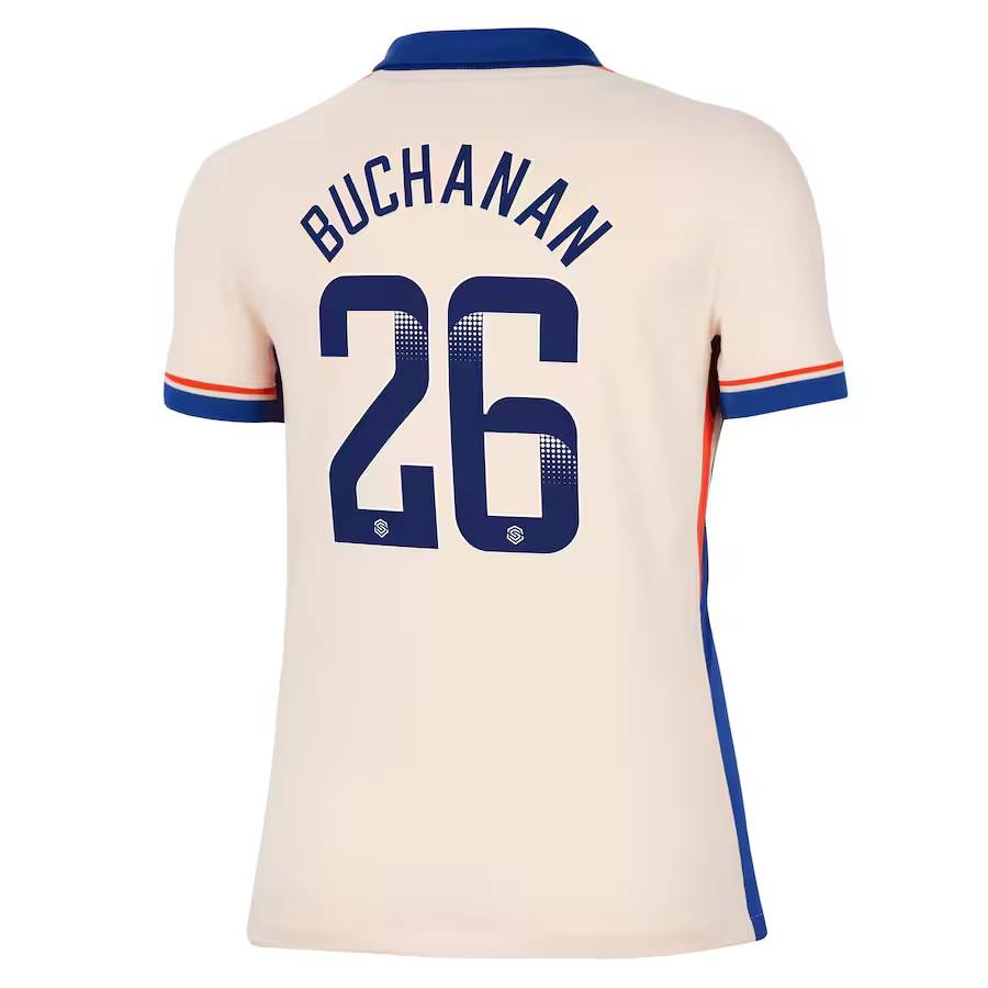 Chelsea FC chelsea wsl nike away stadium shirt 2024-25 – womens with buchanan 26 printing Jerseys - Official Football Shirts UK