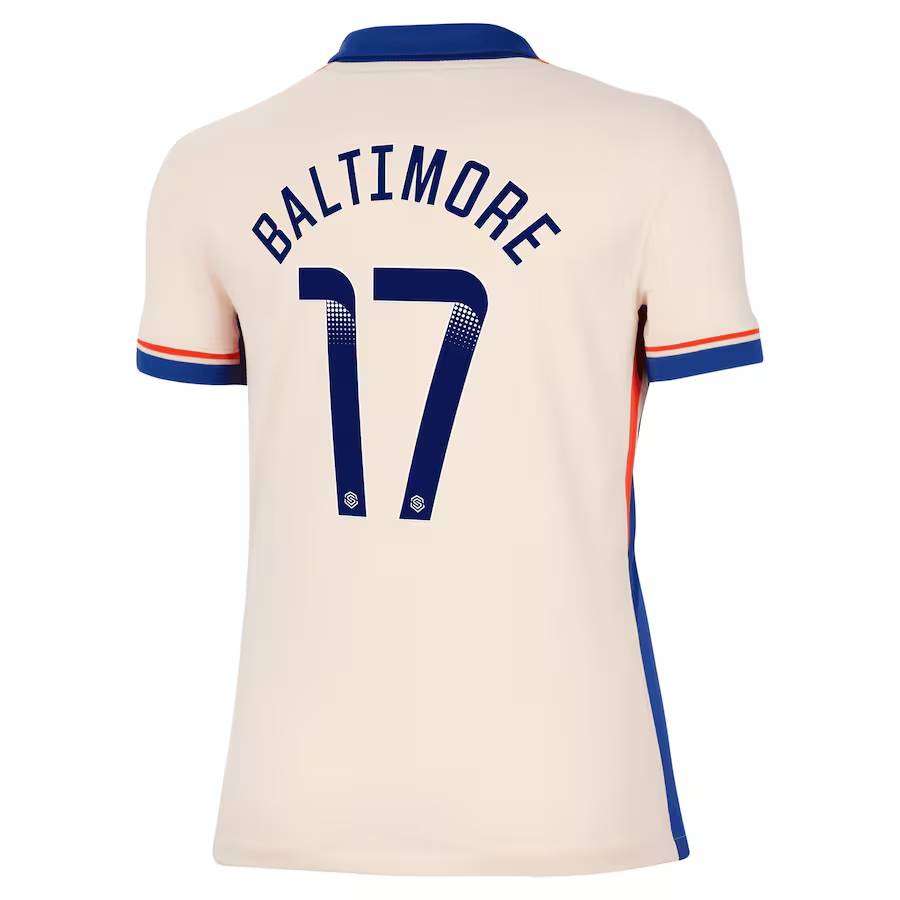 Chelsea FC chelsea wsl nike away stadium shirt 2024-25 – womens with baltimore 17 printing Jerseys - Official Football Shirts UK