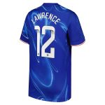Chelsea FC chelsea wsl nike home stadium shirt 2024-25 – kids with lawrence 12 printing Jerseys - Official Football Shirts UK