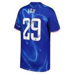 Chelsea FC chelsea wsl nike home stadium shirt 2024-25 – kids with fox 29 printing Jerseys - Official Football Shirts UK