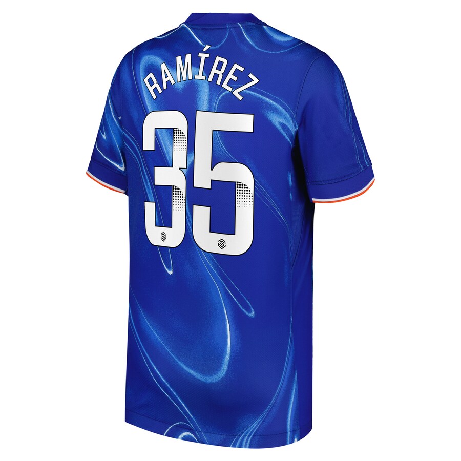 Chelsea FC chelsea wsl nike home stadium shirt 2024-25 – kids with ramírez 35 printing Jerseys - Official Football Shirts UK