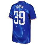 Chelsea FC chelsea wsl nike home stadium shirt 2024-25 – kids with björn 39 printing Jerseys - Official Football Shirts UK
