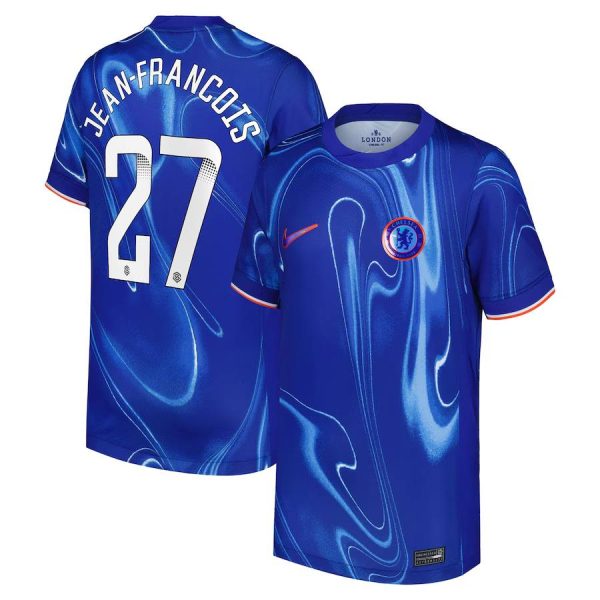 Chelsea FC chelsea wsl nike home stadium shirt 2024-25 – kids with jean-françois 27 printing Jerseys - Official Football Shirts UK