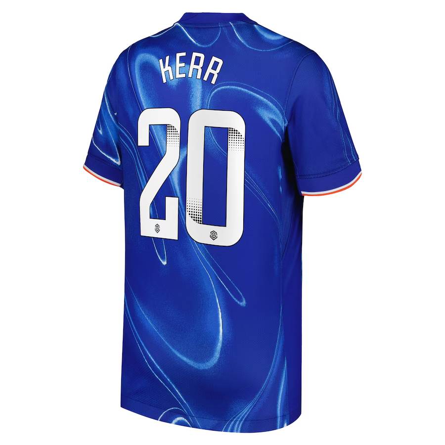 Chelsea FC chelsea wsl nike home stadium shirt 2024-25 – kids with kerr 20 printing Jerseys - Official Football Shirts UK