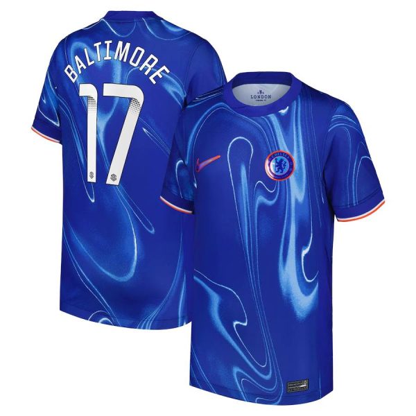 Chelsea FC chelsea wsl nike home stadium shirt 2024-25 – kids with baltimore 17 printing Jerseys - Official Football Shirts UK