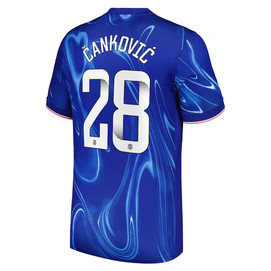 Chelsea FC chelsea wsl nike home stadium shirt 2024-25 with Čanković 28 printing Jerseys - Official Football Shirts UK
