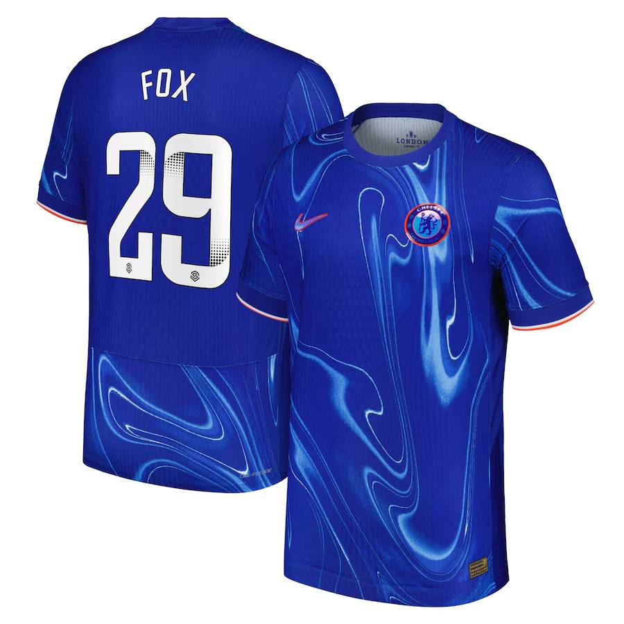Chelsea FC chelsea wsl nike dri-fit adv home match shirt 2024-25 with fox 29 printing Jerseys - Official Football Shirts UK