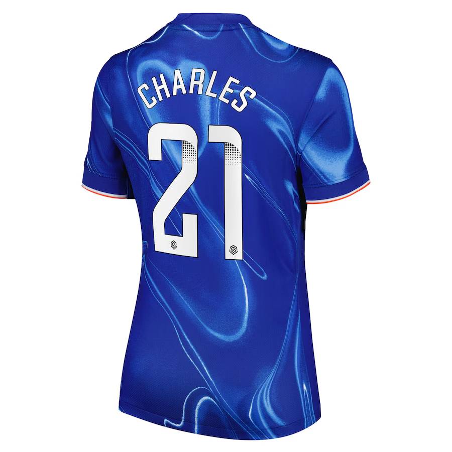 Chelsea FC chelsea wsl nike home stadium shirt 2024-25 – womens with charles 21 printing Jerseys - Official Football Shirts UK