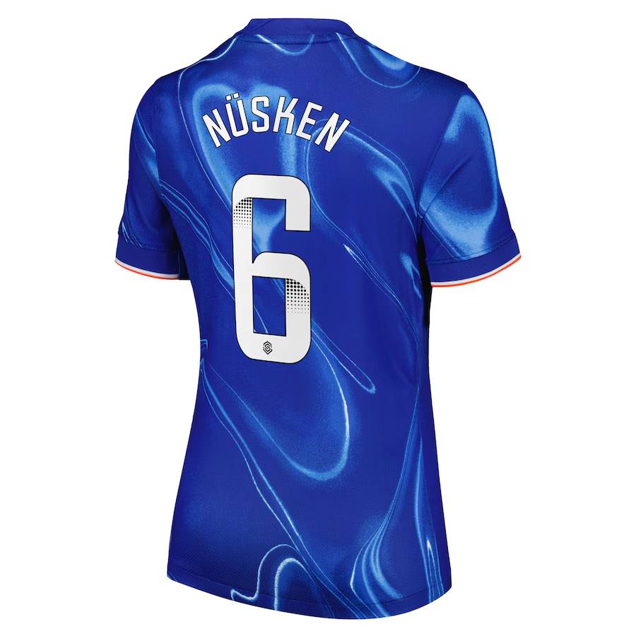 Chelsea FC chelsea wsl nike home stadium shirt 2024-25 – womens with nüsken 6 printing Jerseys - Official Football Shirts UK